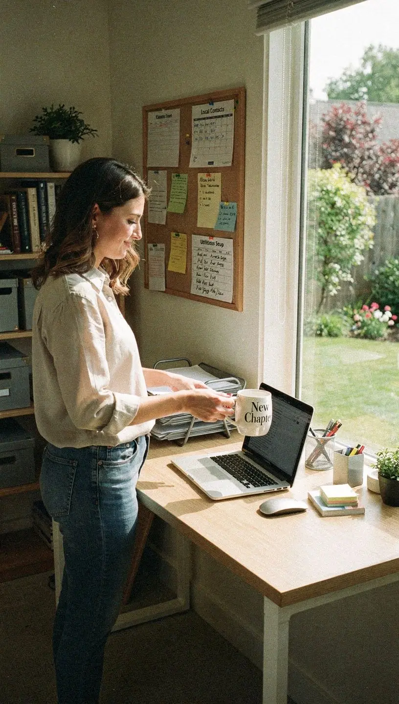 Zdjęcie grupy ludzi przeglądających oferty wynajmu mieszkań.