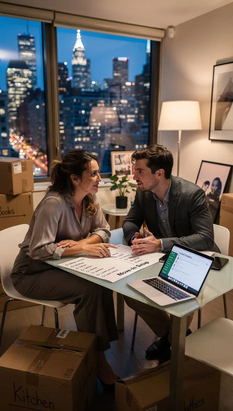 Mapa lokalnych atrakcji oraz kontaktów do usług przeprowadzkowych w okolicy.